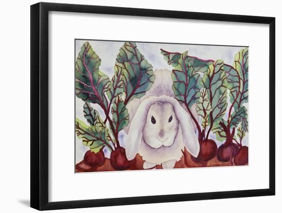 Bunny with Beets-Carissa Luminess-Framed Giclee Print
