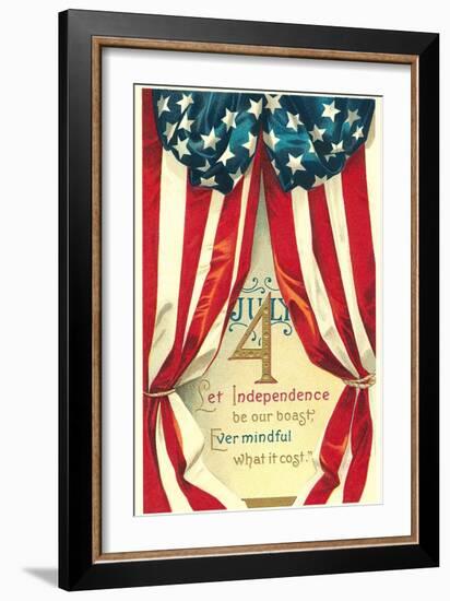 Bunting and Poem-null-Framed Art Print