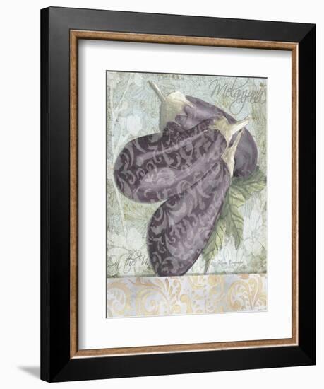 Buon Appetito Eggplant Soft Whimsical-Megan Aroon Duncanson-Framed Art Print