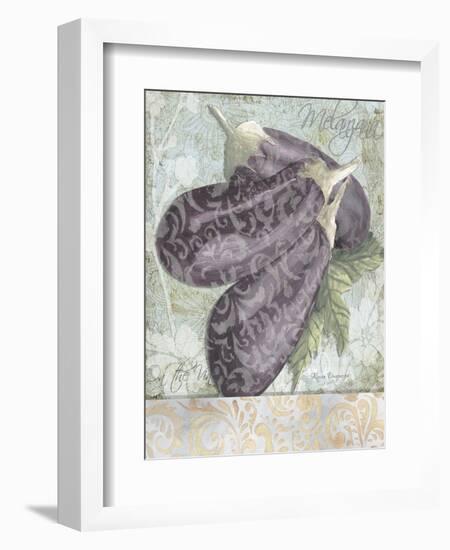 Buon Appetito Eggplant Soft Whimsical-Megan Aroon Duncanson-Framed Art Print
