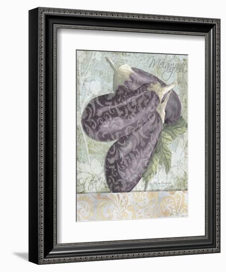 Buon Appetito Eggplant Soft Whimsical-Megan Aroon Duncanson-Framed Art Print