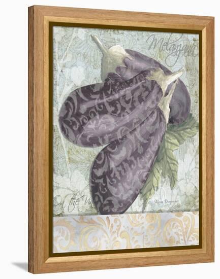Buon Appetito Eggplant Soft Whimsical-Megan Aroon Duncanson-Framed Stretched Canvas