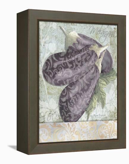 Buon Appetito Eggplant Soft Whimsical-Megan Aroon Duncanson-Framed Stretched Canvas