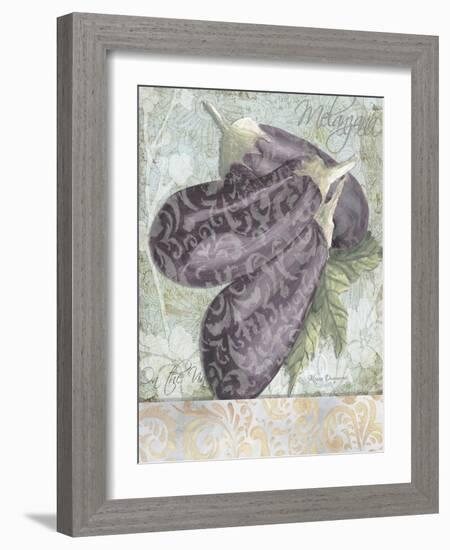 Buon Appetito Eggplant Soft Whimsical-Megan Aroon Duncanson-Framed Art Print