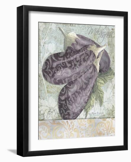 Buon Appetito Eggplant Soft Whimsical-Megan Aroon Duncanson-Framed Art Print