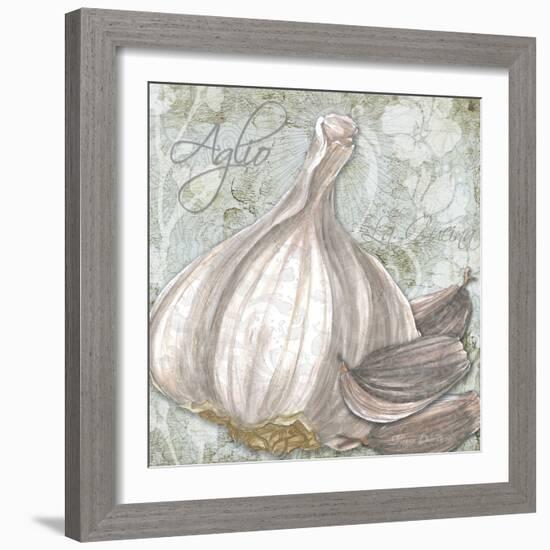 Buon Appetito Garlic-Megan Aroon Duncanson-Framed Giclee Print