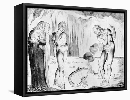 Buoso Attacked By Francesco Di Cavalcanti by William Blake-William Blake-Framed Premier Image Canvas