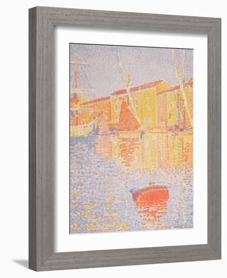 Buoy, Port of St. Tropez, 1894-Paul Signac-Framed Giclee Print