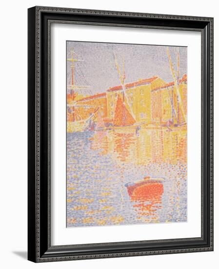 Buoy, Port of St. Tropez, 1894-Paul Signac-Framed Giclee Print