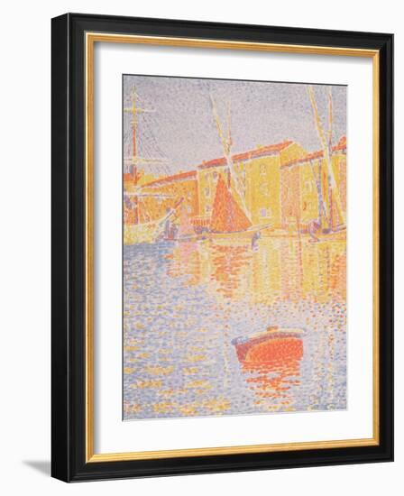 Buoy, Port of St. Tropez, 1894-Paul Signac-Framed Giclee Print