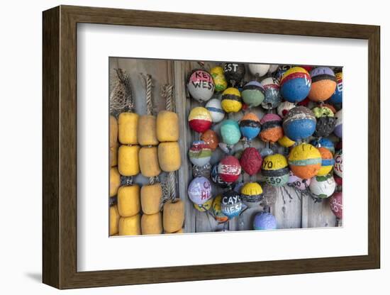 Buoys in Key West, Florida, USA-Chuck Haney-Framed Photographic Print