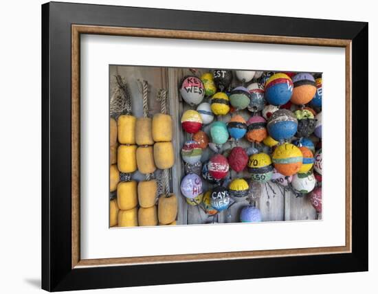 Buoys in Key West, Florida, USA-Chuck Haney-Framed Photographic Print