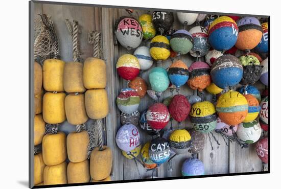 Buoys in Key West, Florida, USA-Chuck Haney-Mounted Photographic Print