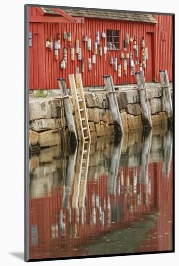 Buoys on famous Motif Number 1, Rockport Harbor, Massachusetts, fish house.-Adam Jones-Mounted Photographic Print