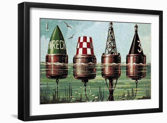 Buoys-Escott-Framed Giclee Print