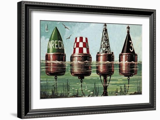 Buoys-Escott-Framed Giclee Print