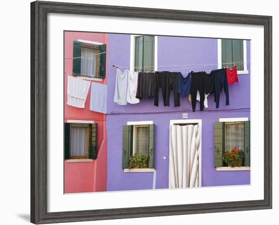 Burano Island, Venice, Veneto, Italy, Europe-Richard Cummins-Framed Photographic Print