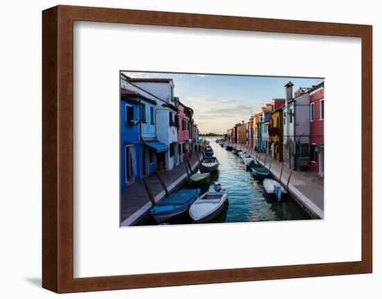 Burano, Venice, Italy, Europe-Mark A Johnson-Framed Photographic Print