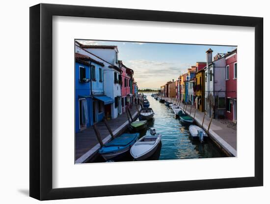 Burano, Venice, Italy, Europe-Mark A Johnson-Framed Photographic Print