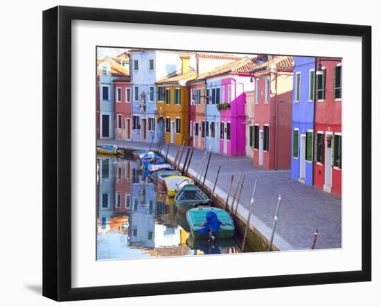 Burano, Venice, Italy-Alan Copson-Framed Photographic Print