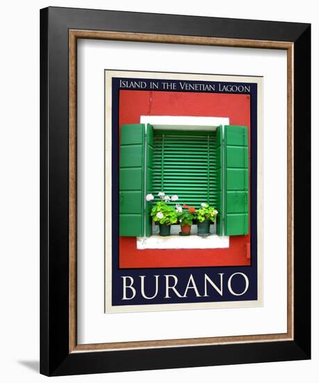 Burano Window, Italy 11-Anna Siena-Framed Giclee Print