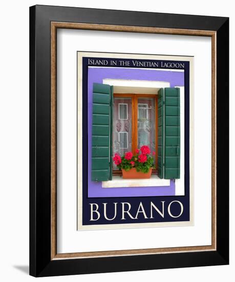 Burano Window, Italy 18-Anna Siena-Framed Giclee Print