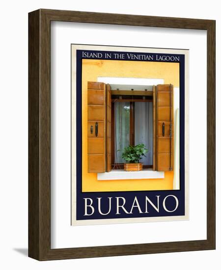 Burano Window, Italy 19-Anna Siena-Framed Giclee Print