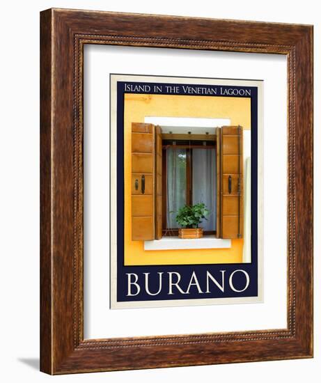 Burano Window, Italy 19-Anna Siena-Framed Giclee Print