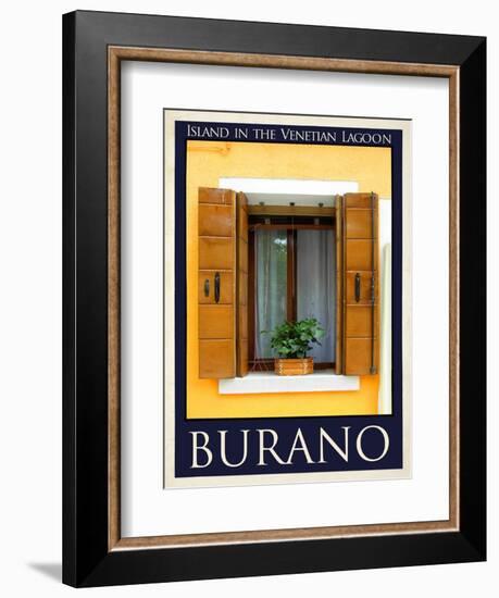 Burano Window, Italy 19-Anna Siena-Framed Giclee Print