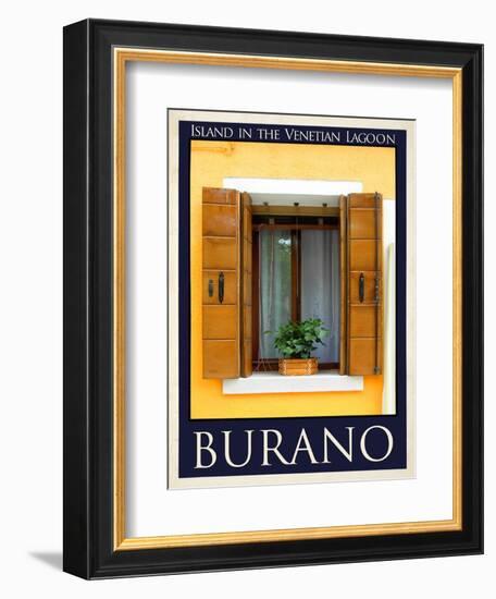 Burano Window, Italy 19-Anna Siena-Framed Giclee Print