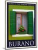 Burano Window, Italy 22-Anna Siena-Mounted Giclee Print