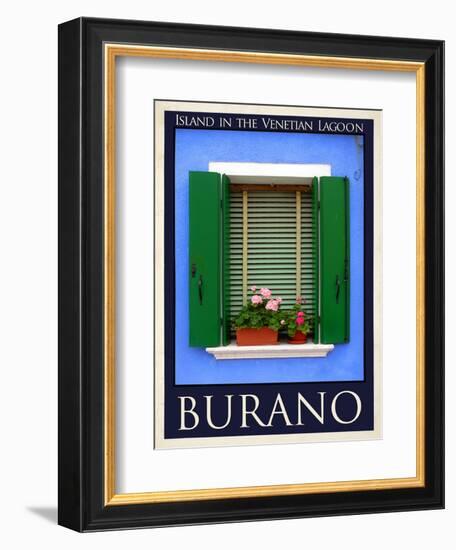 Burano Window, Italy 23-Anna Siena-Framed Giclee Print