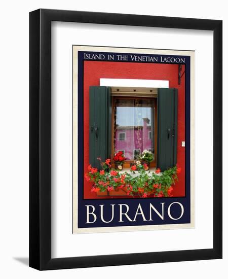 Burano Window, Italy  25-Anna Siena-Framed Giclee Print