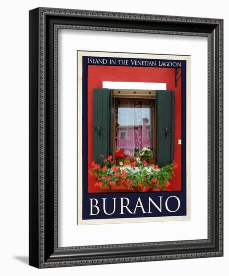 Burano Window, Italy  25-Anna Siena-Framed Giclee Print