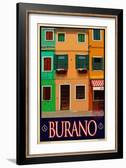 Burano Window, Italy 2-Anna Siena-Framed Giclee Print