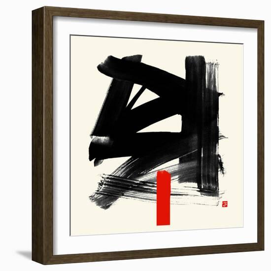Burashi, 2021 (mixed media)-Jenny Frean-Framed Giclee Print