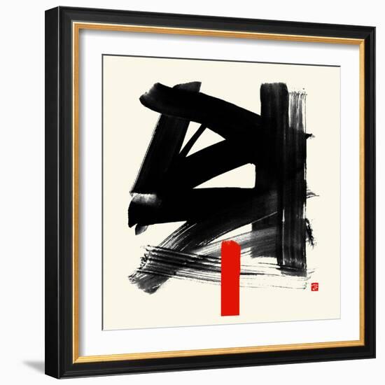 Burashi, 2021 (mixed media)-Jenny Frean-Framed Giclee Print