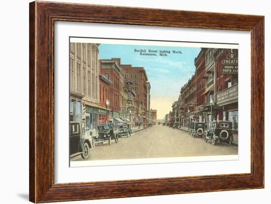 Burdick Street, Kalamazoo, Michigan-null-Framed Art Print