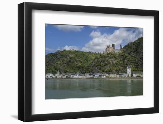 Burg Katz, Katz Castle, St Goarshausen, St Goar, Rhine River, Germany-Jim Engelbrecht-Framed Photographic Print