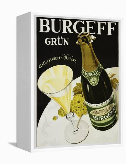 Burgeff Grun Champagne Advertisement Poster-null-Framed Premier Image Canvas