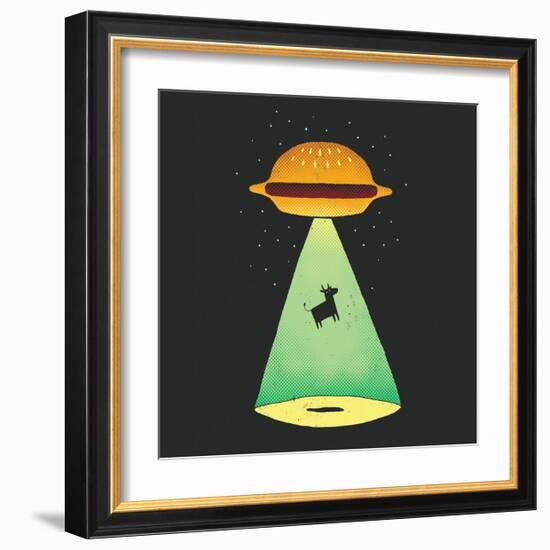 Burger Abduction-Michael Buxton-Framed Premium Giclee Print