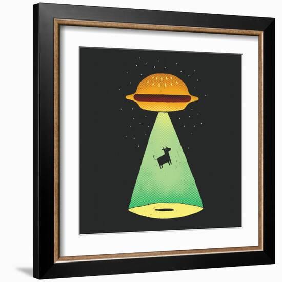 Burger Abduction-Michael Buxton-Framed Art Print