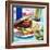 Burger At a Barbeque-David Munns-Framed Premium Photographic Print