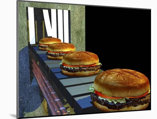 Burger Factory, Artwork-Christian Darkin-Mounted Photographic Print