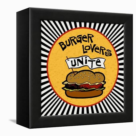 Burger Lovers Unite-Kate Ward Thacker-Framed Premier Image Canvas