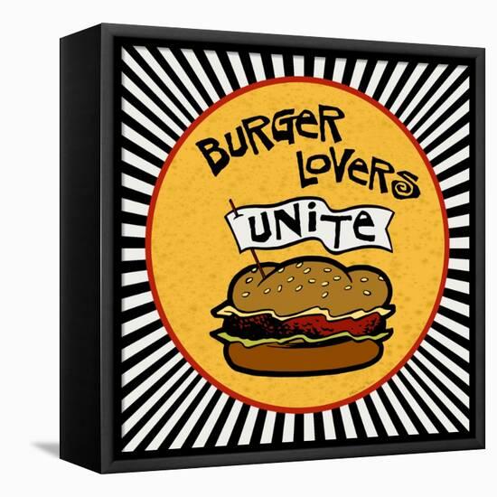 Burger Lovers Unite-Kate Ward Thacker-Framed Premier Image Canvas