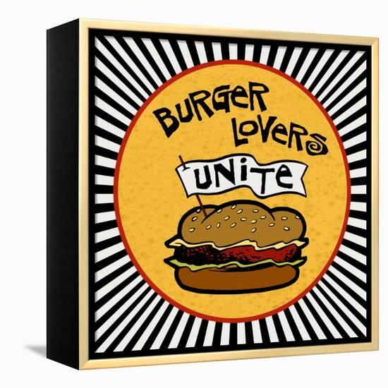 Burger Lovers Unite-Kate Ward Thacker-Framed Premier Image Canvas