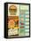 Burgers Menu Set Retro-elfivetrov-Framed Stretched Canvas