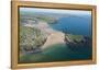 Burgh Island and Bigbury Bay, Devon, England, United Kingdom, Europe-Dan Burton-Framed Premier Image Canvas