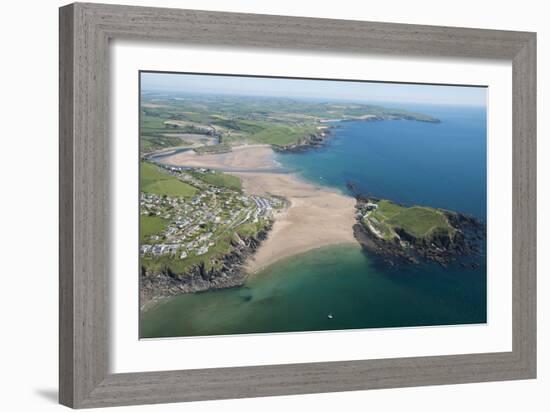 Burgh Island and Bigbury Bay, Devon, England, United Kingdom, Europe-Dan Burton-Framed Photographic Print